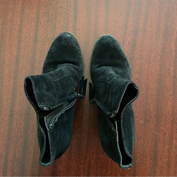 Sam Edelman Black Suede Ankle Booties - Picture 3 of 7